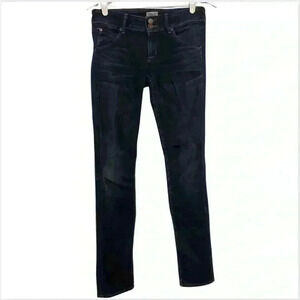 Hudson Womens jeans 25 Blue Collin Flap Skinny ankle dark wash denim poc…